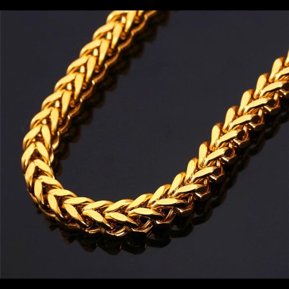 18k Gold Plated Big Chunky Chain Bracelet - Picture 2 of 8